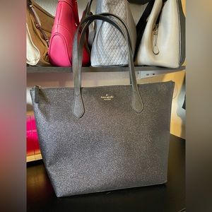 Black Glitter Kate Spade Tote